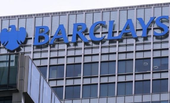 The logo of Barclays bank is seen at its office in the Canary Wharf business district of London