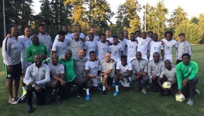 Super Eagles train ahead of World Cup qualifier in Zambia