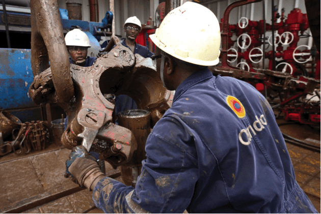 oando workers at rig