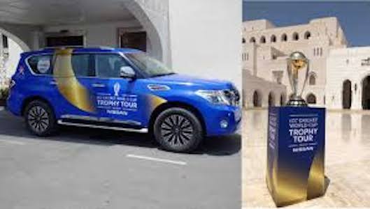 Nissan-driven ICC Cricket WC Trophy