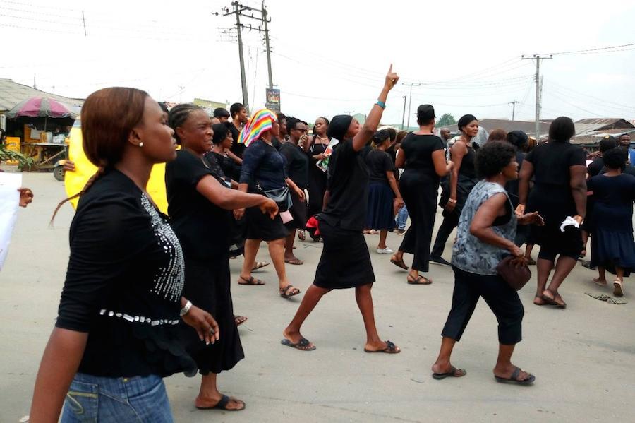 Women protest election rigging