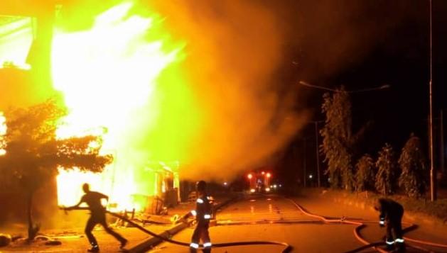 Oba market fire