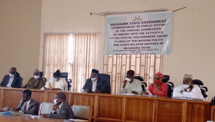 #EndSARS: Nasarawa judicial panel receives 16 petitions, commences sitting in Lafia