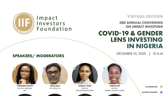 Special invitation to the virtual edition of the IIF convening on the impact investing – COVID-19 and Gender lens investing in Nigeria