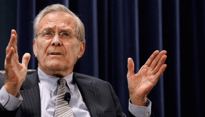 Former US defense secretary, Rumsfeld dies