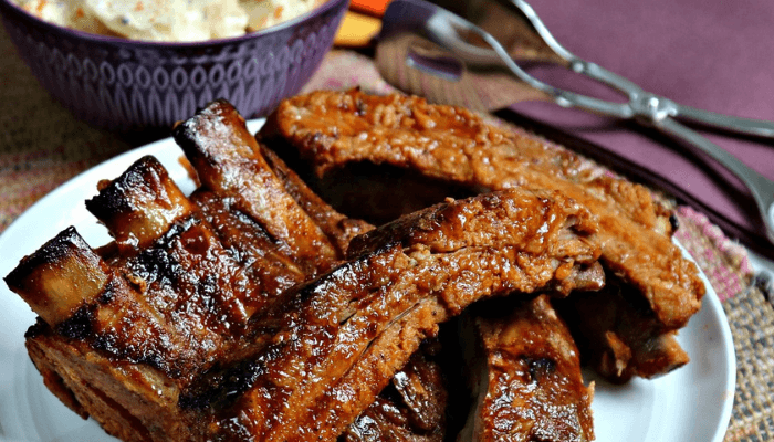 Slow cooked ribs at home