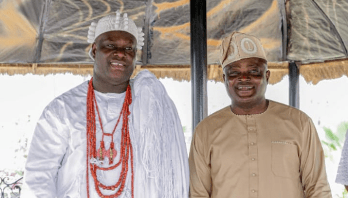 Ooni visits Lagos Assembly, meets Obasa