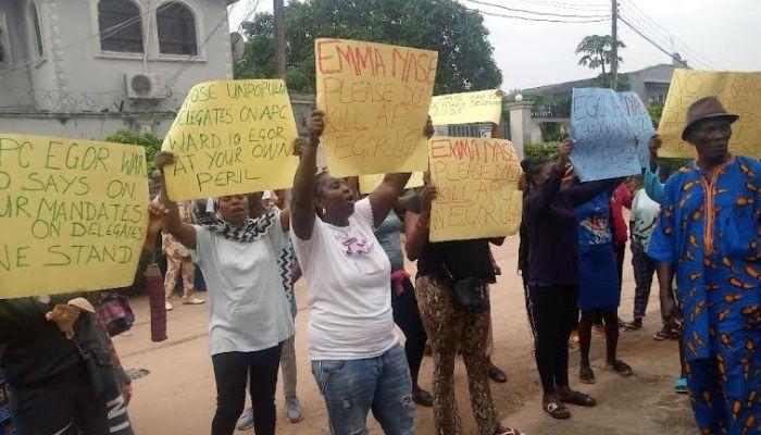 2023 Poll: Egor APC members protest alleged substitution of delegates