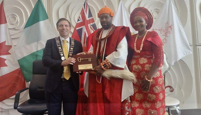 Olu of Warri presented with key to City of Brampton