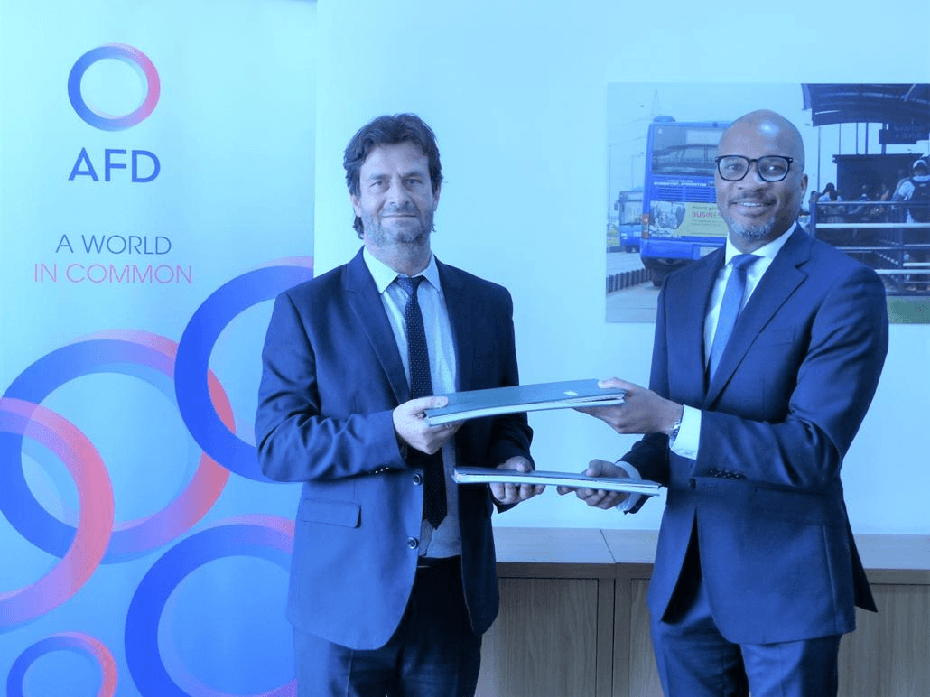 Country Director of AFD in Nigeria, Xavier Muron,  and  CEO of INFRACREDIT, Chinua Azubike