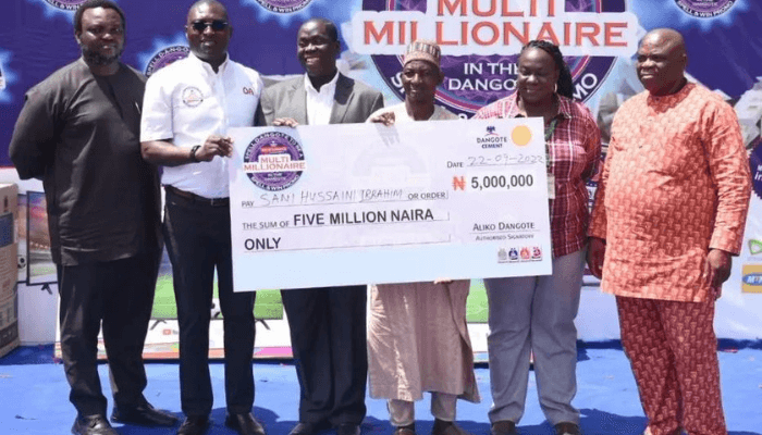 Dangote cement N1bn promo: 60 customers emerge winners in Jos, Ogun