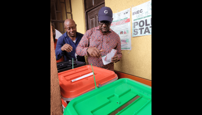 Obaseki votes, worry about slow election process
