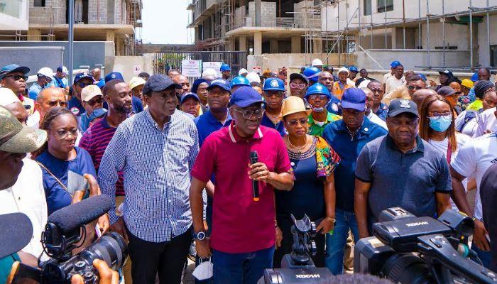 Collapsed building: Sanwo-Olu condemns developers’ illegal, reckless activities