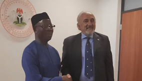 Oshiomhole meets Italian representatives on training project for youths