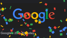 Google is 25. It is celebrating with a doodle