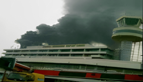 MMIA fire halts operations, passengers stranded