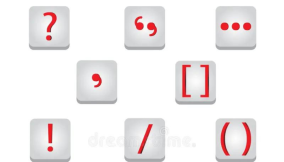 The intricacies of punctuation marks
