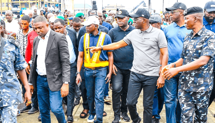 Sanwo-Olu inspects Lagos-Badagry corridor clean up