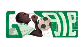 Google Doodle celebrates iconic goalscorer Rashidi Yekini at 60