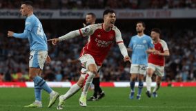 Arsenal stun Man City 1-0 as Martinelli’s late effort seals victory at Emirates