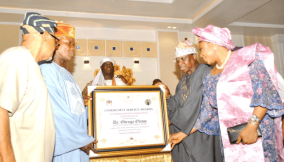 Gabriel Olowo honoured by Ooni of Ife