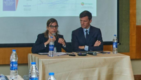 L-R Françoise Lombard, CEO, Proparco, and Jean Guyonnet-Dupérat, country director for Nigeria, Proparco at a recent press briefing in Lagos.