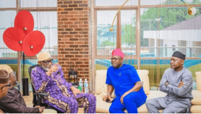 Four south west governors visit Akeredolu in Ibadan