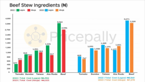 Beef stew ingredients