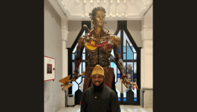 Meet Nigerian metal sculptor using scraps to create unique art