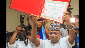 INEC presents certificates of return to Kogi Governor-Elect, Usman Ododo, Deputy