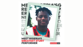 Meet Victor Bekewei aka Vfly Monster, the number one stunt performer from Bayelsa, Nigeria.