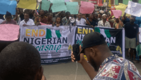 Protest erupts in Ibadan as youths block roads over economic hardships in Nigeria