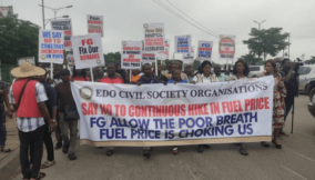 CSOs in Edo hit Benin streets, protests economic hardship