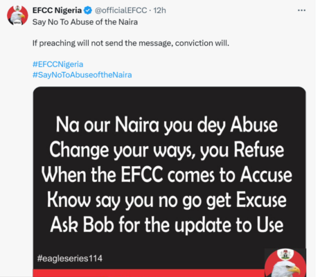 Ask Bob for update – EFCC tells those who abuse Naira 1_1712991891