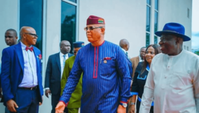 Jonathan inaugurates flood-control projects in Akwa Ibom