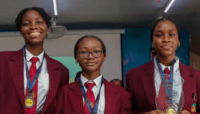 Three Greensprings students named best in Nigeria for creating a phone app