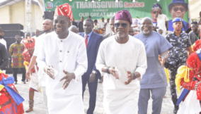 Wike’s pointman in Rivers makes political statement with church thanksgiving service
