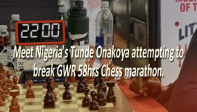 Meet Nigeria’s Tunde Onakoya attempting to break GWR 58hrs Chess marathon