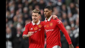 Lisandro Martinez and Marcus Rashford
