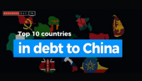 Top 10 countries in debt to China