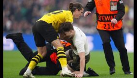 Pitch invader-Champions League final