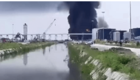 Fire erupts at Dangote Refinery