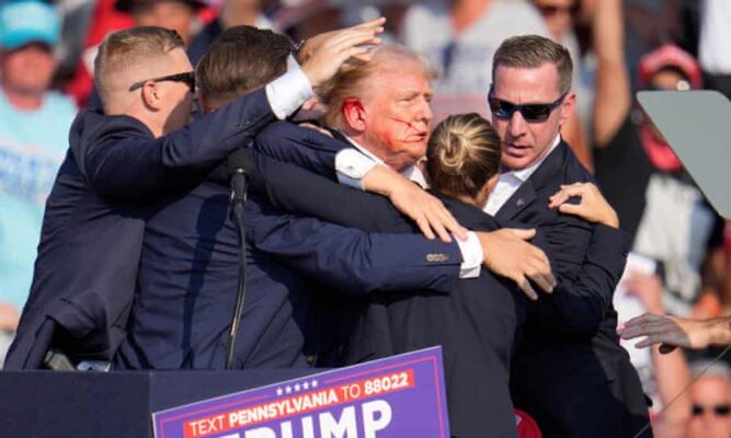 Donald Trump shot at rally