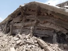 Collapsed building