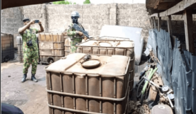 Navy bursts oil bunkering facility in Rivers, rescues 4 fishermen