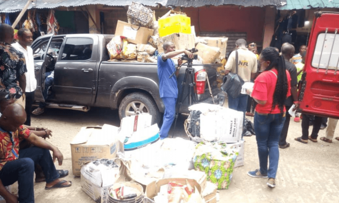 Self-sanitisation in Aba as medicine dealers hand over fake, expired drugs to NAFDAC