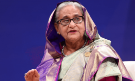 Bangladesh PM ‘heading to London’ after resigning and fleeing country