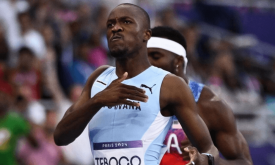 Tebogo makes history as first African to win men’s Olympic 200m gold