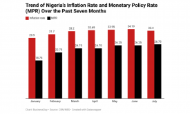 Nigeria’s inflation rate falls, yet daily struggles for consumers persist