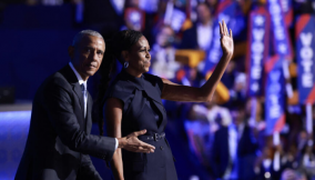 barack & michelle obAMA AT dnc